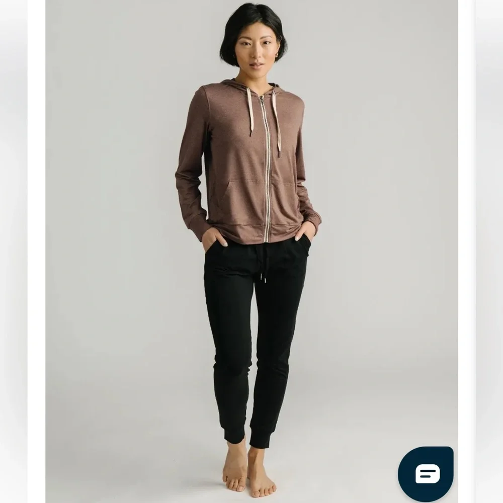 ZYIA Brown Downtime Zip Jacket RC - Picture 1 of 5